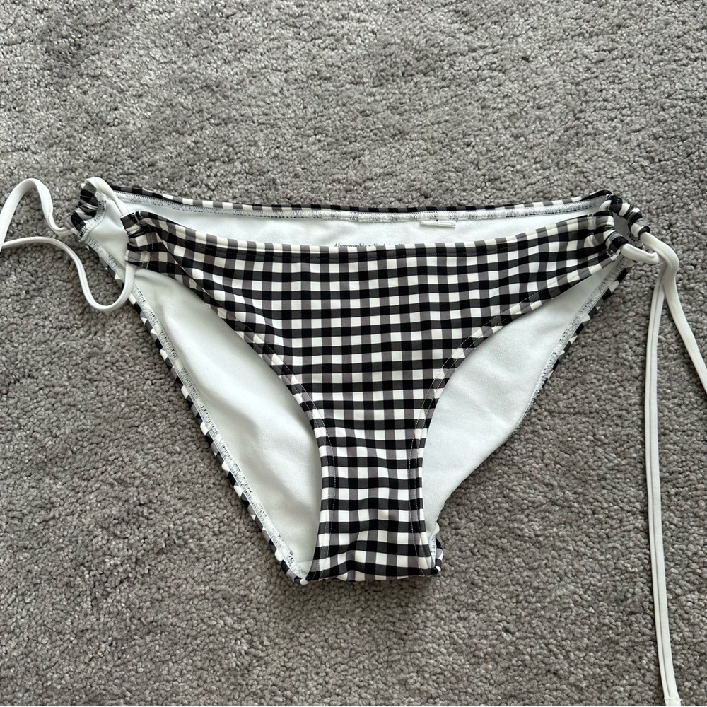 Abercrombie gingham bikini bottoms